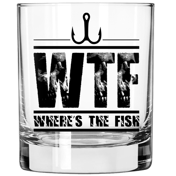 WTF Where's the Fish Glassware