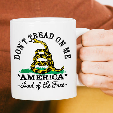 Don't Tread on Me Land of the Free Coffee Mug