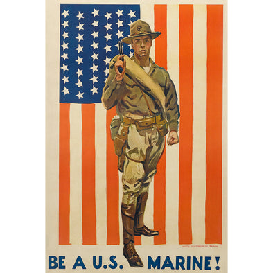 Be A U.S. Marine! World War II Poster