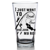 I Just Want to Drink Beer and Jerk my Rod Glassware