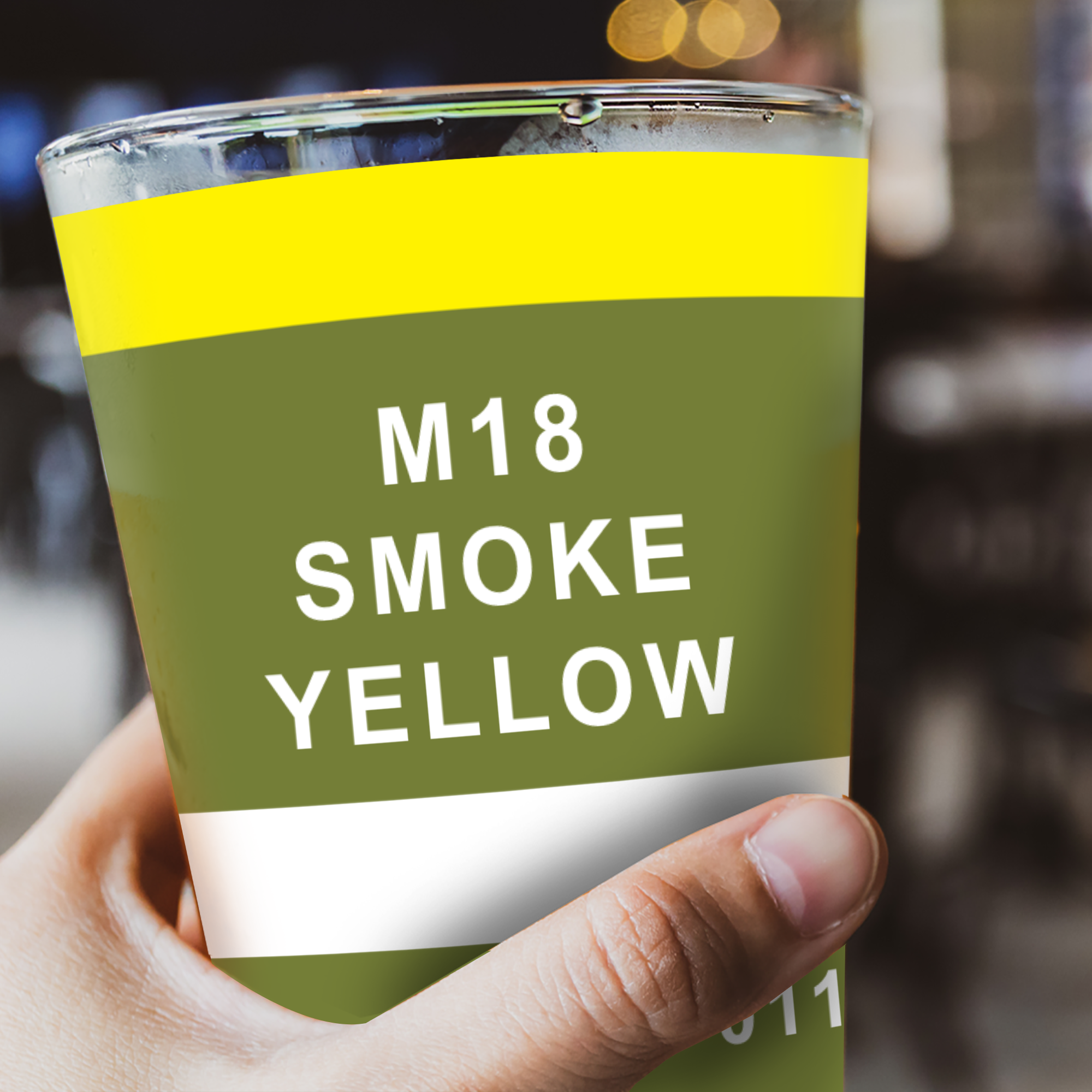 M18 Smoke Yellow Glassware M18 Smoke Yellow Glassware