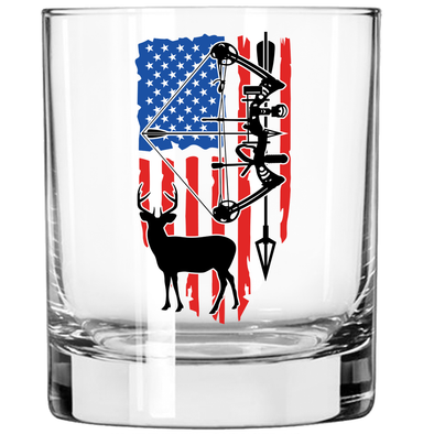 Bow Hunting Flag Glassware