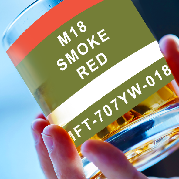 M18 Smoke Red Glassware