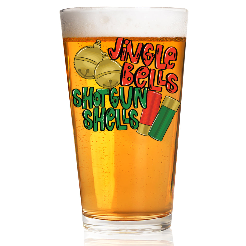 Jingle Bells Shotgun Shells - Pint Glass