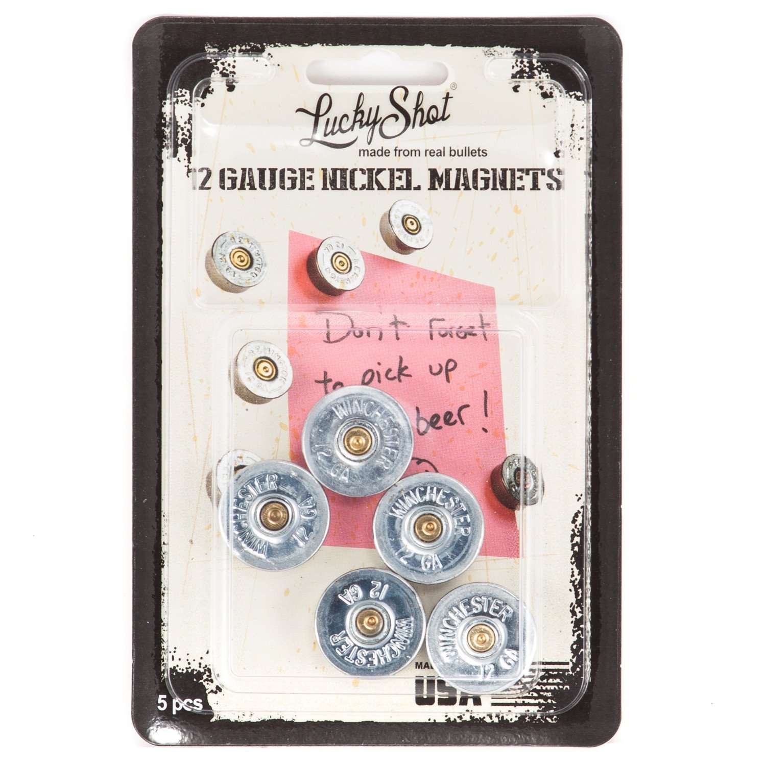 12er Set) Edelstahl Mini Graffa Magnet Notizmagnet