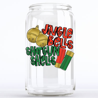 Jingle Bells Shotgun Shells - Glass Can