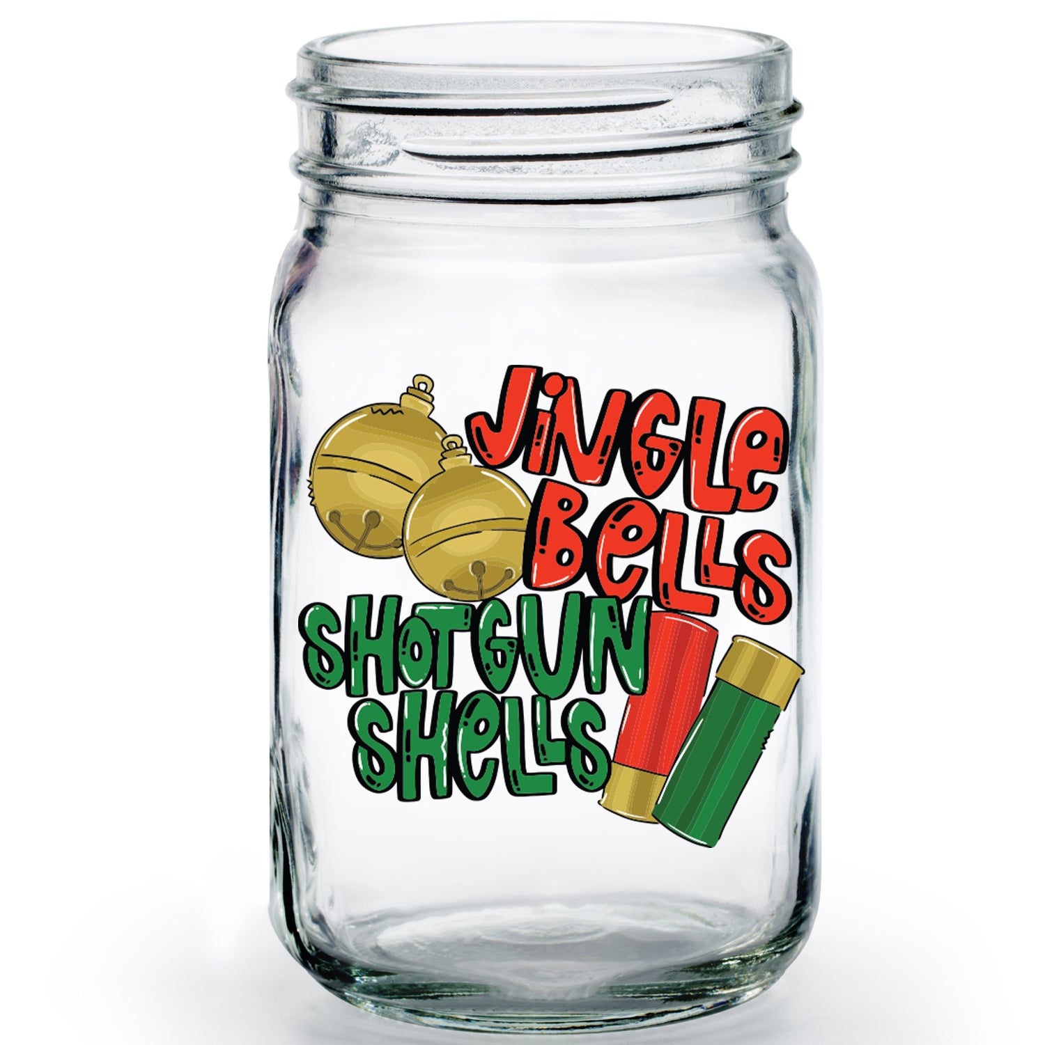 Jam Bell Shell Jingle Bells Shotgun Shells - Mason Jar