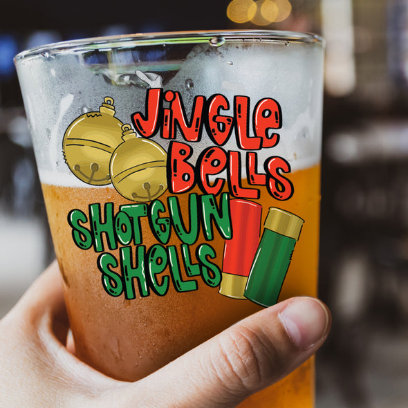 Jingle Bells Shotgun Shells - Pint Glass