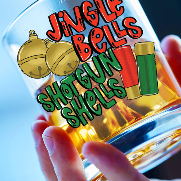 Jingle Bells Shotgun Shells - Whiskey Glass