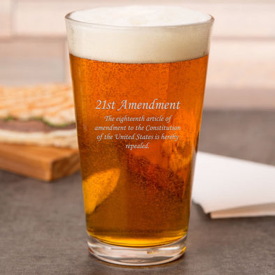 21st Amendment Pint Glass
