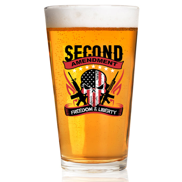 Second Amendment Freedom & Liberty Pint Glass