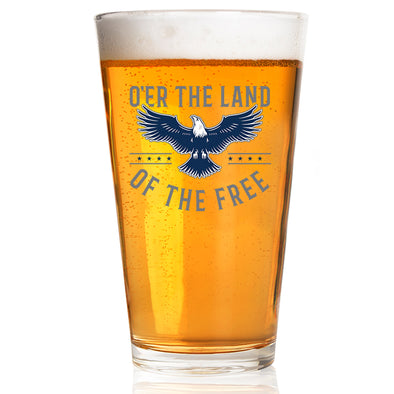 O'Er The Land of the Free Pint Glass