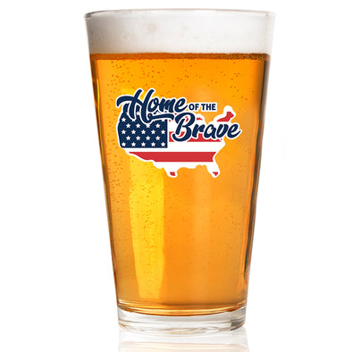 Home of the Brave Country Pint Glass