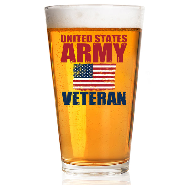 United States Army Veteran Pint Glass