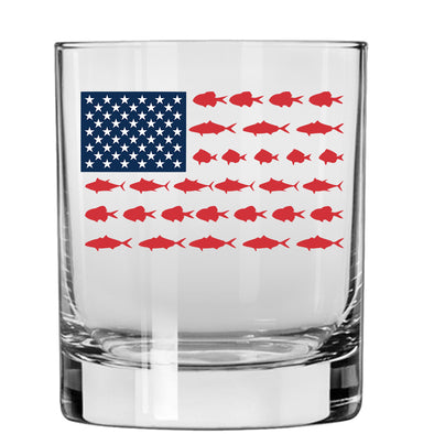 Fish Flag Whiskey Glass
