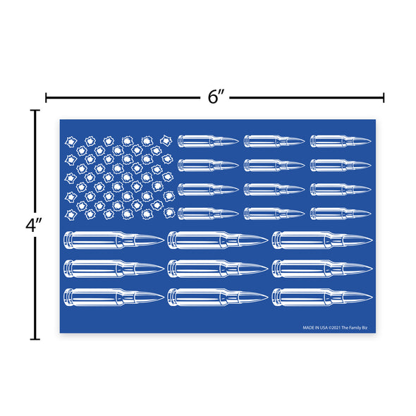 Guns and Ammo Flag Magnet