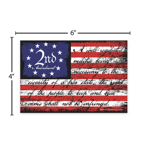2A Flag Distressed Magnet