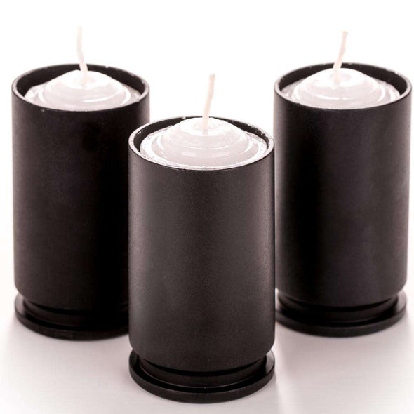 30MM GAU-8 Black Candle Votive and Candle (Set of 3)