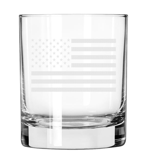 USA Etched Flag Gift Set