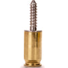 .45 Caliber Brass Bullet License Plate Fasteners
