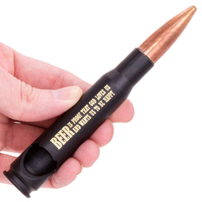 "Beer is Proof..." .50 Caliber Bullet Bottle Opener in Matte Black