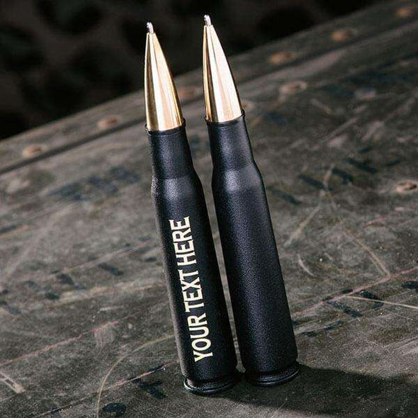.50 Caliber Bullet Twist Pen in Matte Black