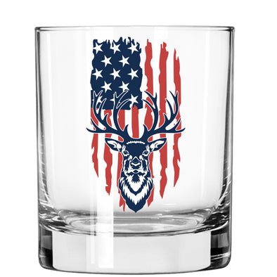 Deer Flag Whiskey Glass