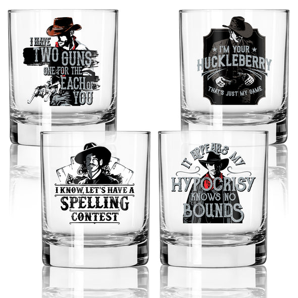 Huckleberry Whiskey Glass - 4 Pack