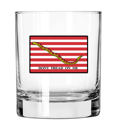Navy Gadsen Whiskey Glass