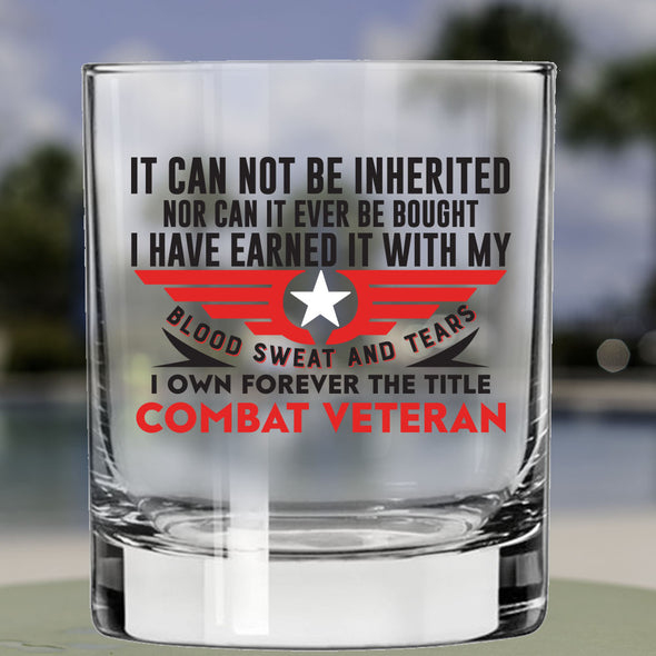 Combat Vet - Whiskey Glass