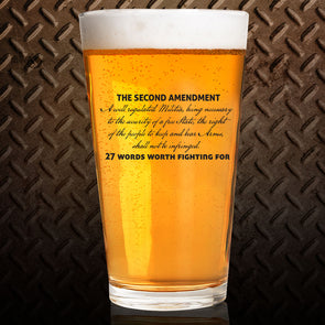 The Second Amendment - Pint Glass