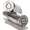 .45 Caliber Nickel Bullet License Plate Fasteners