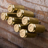 9MM Bullet Push Pins (Pack of 8) - Available in Brass or Nickel