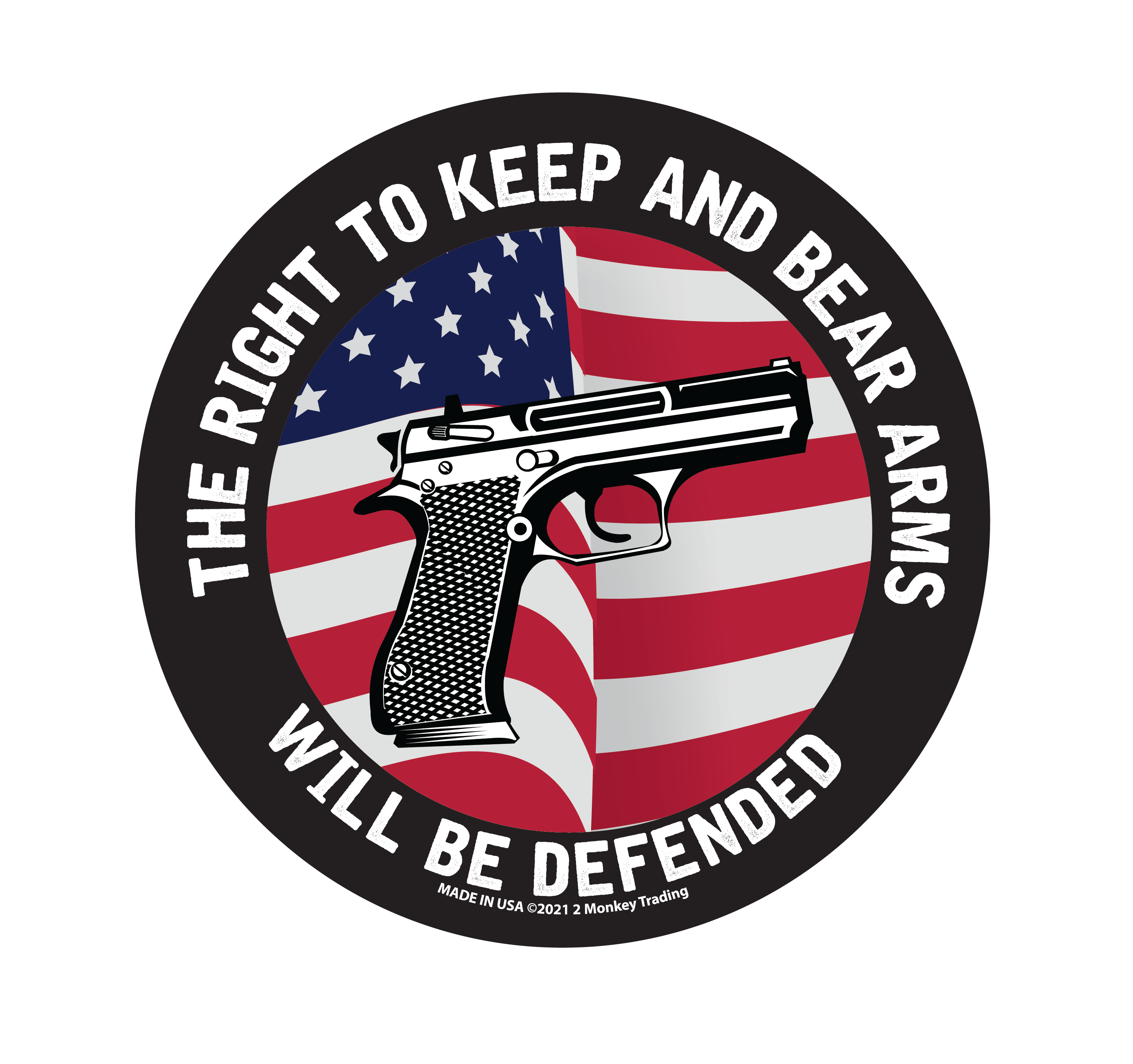Right to Keep and Bear Arms Will be Defended Magnet
