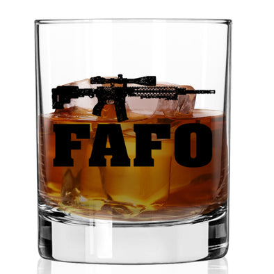 FAFO AR Whiskey Glass