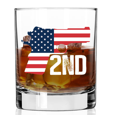 Patriotic Glock 2nd Amendment Whiskey Glass
