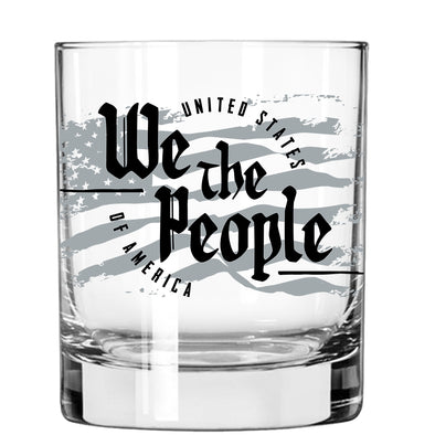 United States We The People Whiskey Glass