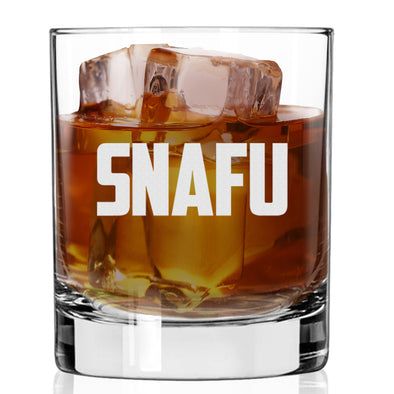 SNAFU Whiskey Glass