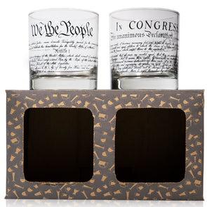 Constitution and Declaration Whiskey Glass Set