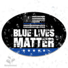 Blue Lives Matter with Flag Magnet