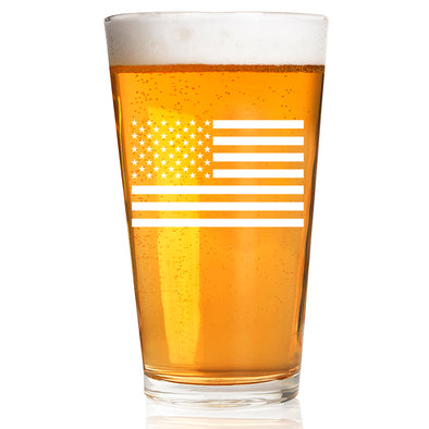 Standard USA Flag Pint Glass