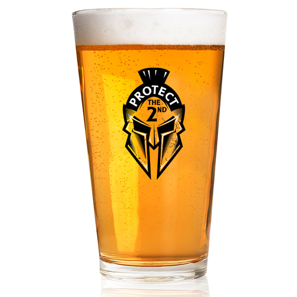 Protect the 2ND Helmet Pint Glass