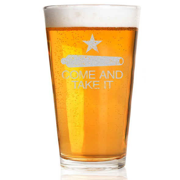 Come and Take It Cannon Pint Glass