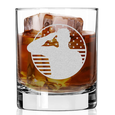 Soldier Patriotic Whiskey Glass