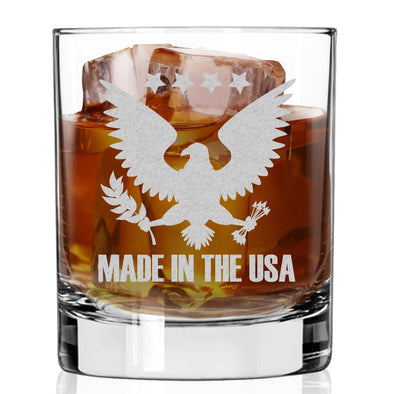 Made in USA Eagle Whiskey Glass
