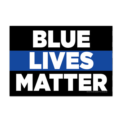 Blue Lives Matter Words Magnet
