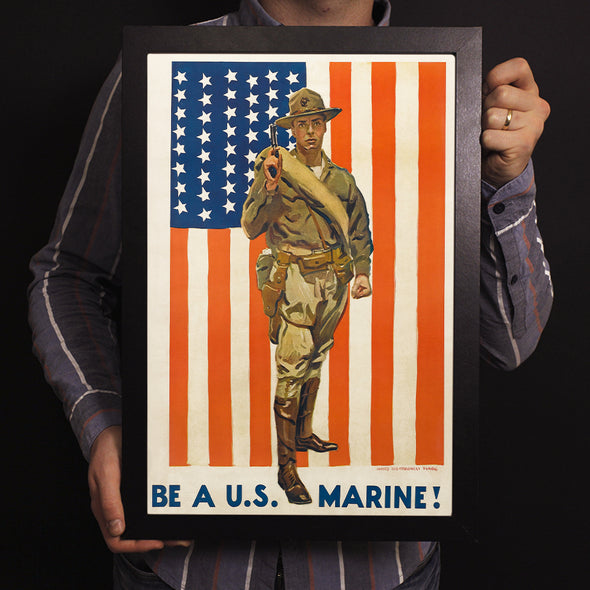 Be A U.S. Marine! World War II Poster