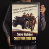 Save Rubber Check Your Tires Now World War II Poster