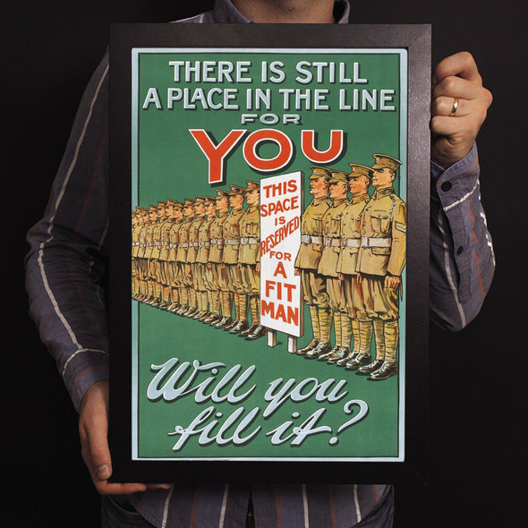 There Is Still A Place In The Line For You World War II Poster