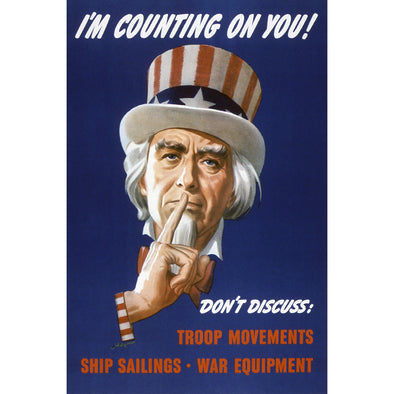 I'm Counting on You World War II Poster
